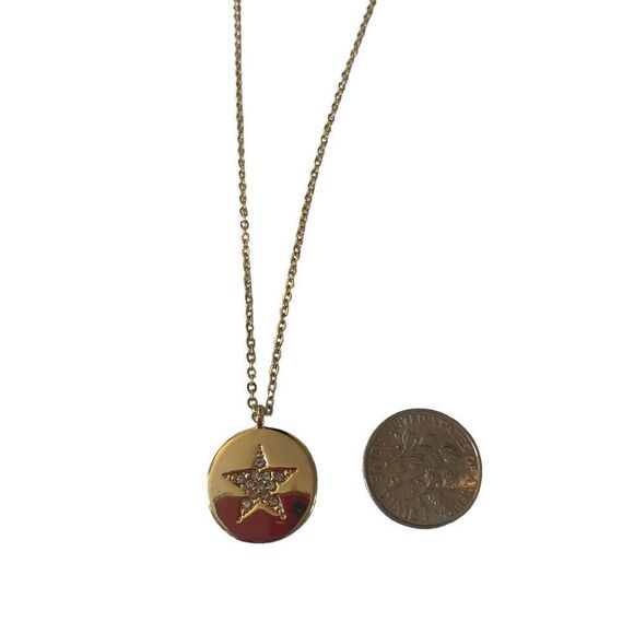 Lucky Brand Gold Toned Star Pendant Necklace. - Picture 6 of 6